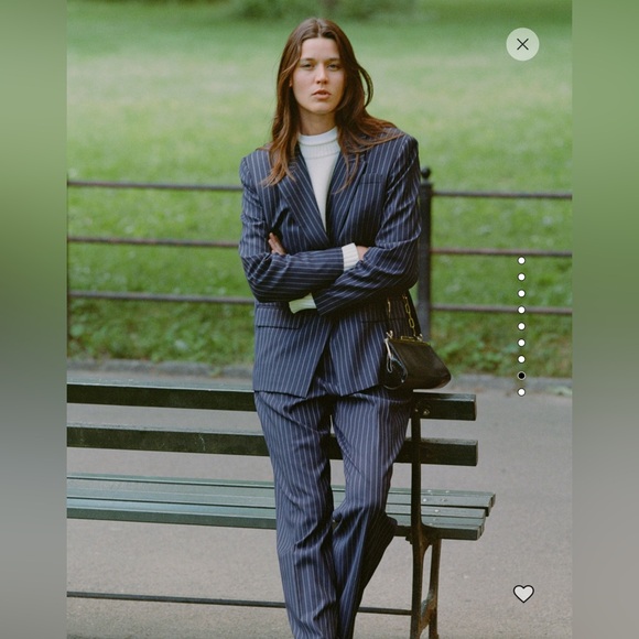 J Crew Collection Vivienne pinstripe navy blazer in Italian wool - Picture 6 of 12